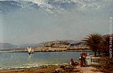 Arthur Joseph Meadows Canvas Paintings - Cannes, in the Riviera
